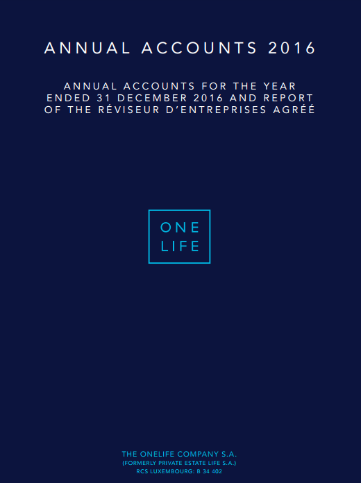 OneLife-Company-SA-2016-annual-accounts